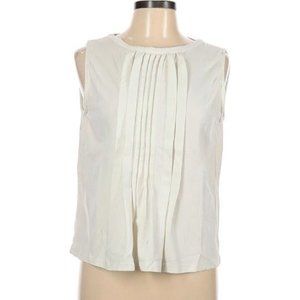 Piazza Sempione Sleeveless Pleated Jersey Knit Top M